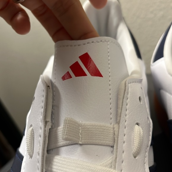 NWT Adidas The Velosamba Vegan Men's Shoes - White/Navy/Grey/Red - HP5399 - Picture 6 of 13